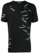 Dolce & Gabbana All Over Logo T-shirt - Black