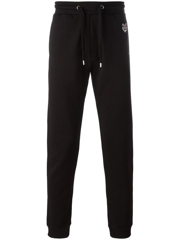 Kenzo Drawstring Waist Joggers, Men's, Size: Large, Black, Cotton