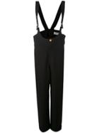 Versace Vintage Buckle Strap Dungarees - Black