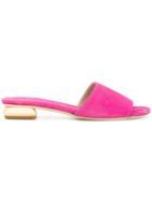Anna F. Contrast Open-toe Sandals - Pink