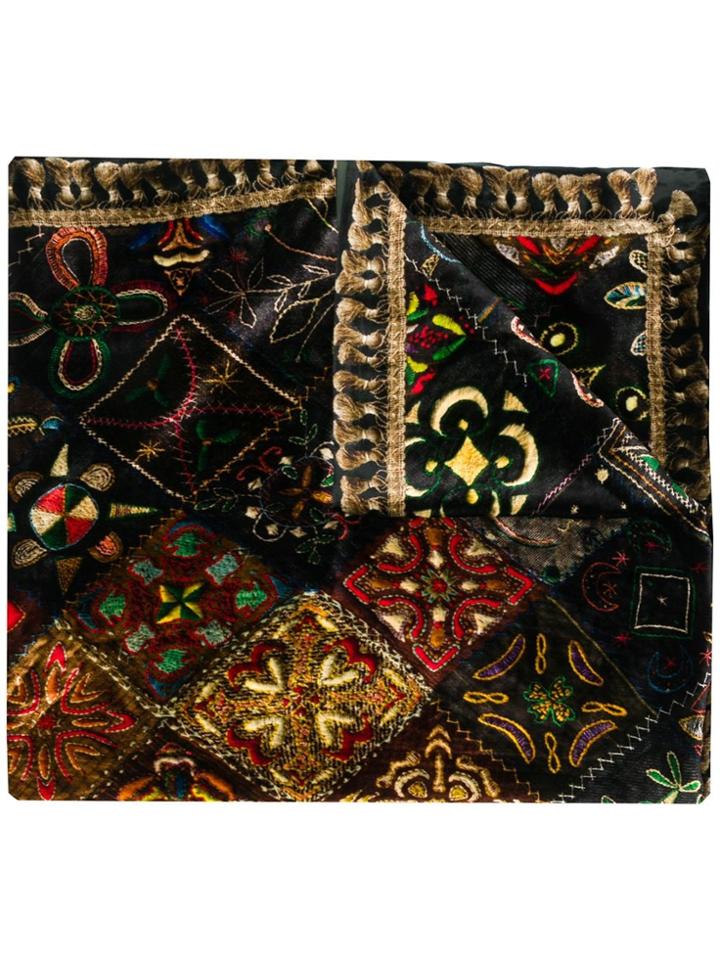 Pierre-louis Mascia Kanada Velvet Scarf - Green