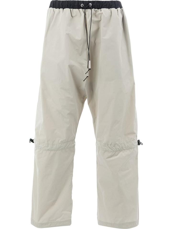 A-cold-wall* Elasticated Drawstring Track Trousers - Neutrals
