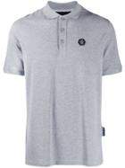 Philipp Plein Logo Plaque Polo Shirt - Grey
