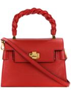 Miu Miu Braided Strap Flap Tote - Red