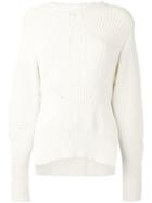 Isabel Marant - Knit Top - Women - Cotton/polyurethane/wool - 38, White, Cotton/polyurethane/wool