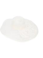 Isabel Benenato - Wide Brim Hat - Women - Cotton - M, Women's, White, Cotton