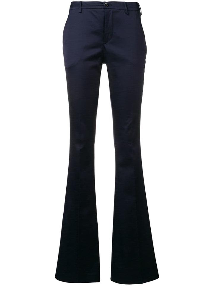 Pt01 Elsa Flared Trousers - Blue