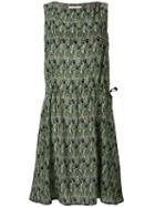 Société Anonyme - Camouflage Drawstring Dress - Women - Silk - 1, Green, Silk