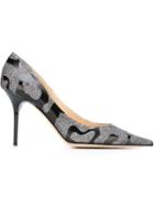 Jimmy Choo Agnes Pumps, Women's, Size: 39, Black, Leather/pvc