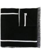 Givenchy 17 Print Scarf, Women's, Black, Cashmere/wool