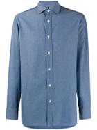 Borrelli Pointed Collar Shirt - Blue