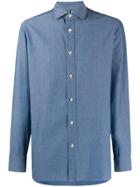 Borrelli Pointed Collar Shirt - Blue