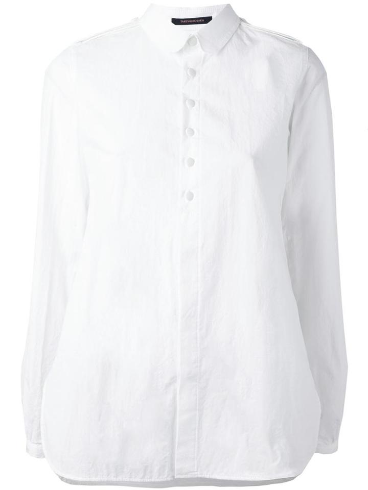 Y's - Epaulet Shirt - Women - Cotton - 1, Women's, White, Cotton