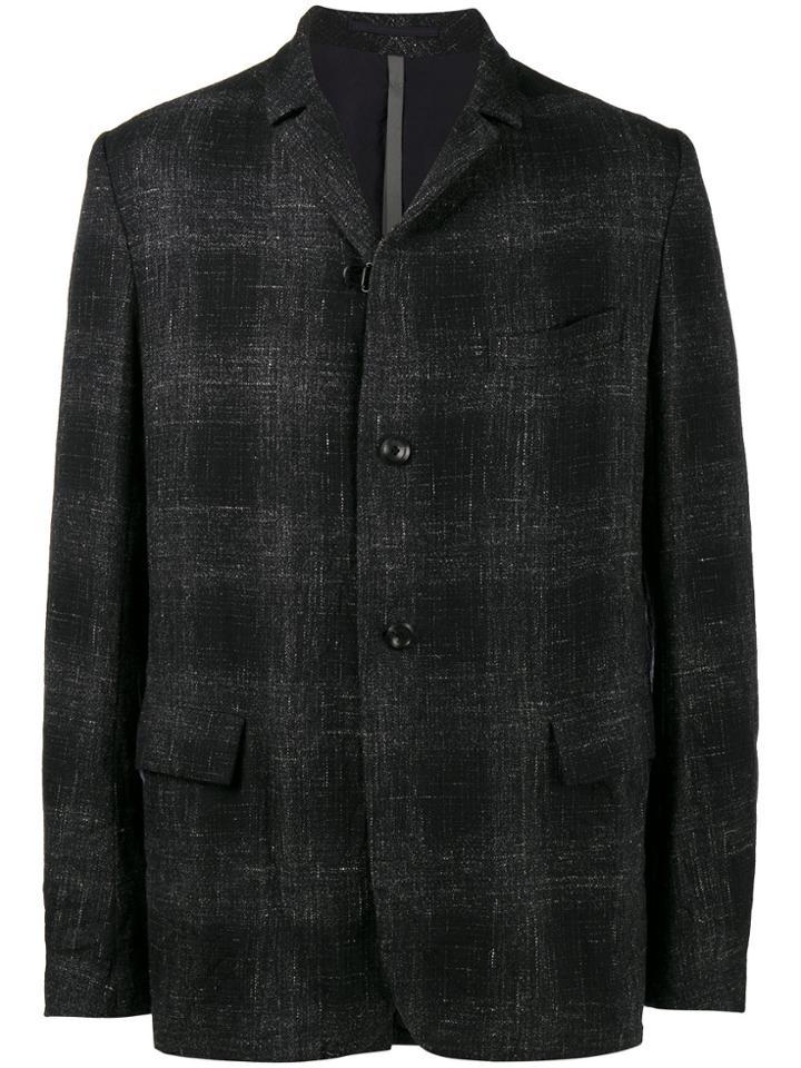 Kazuyuki Kumagai Check Single Breasted Jacket - Blue