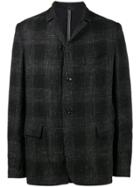 Kazuyuki Kumagai Check Single Breasted Jacket - Blue
