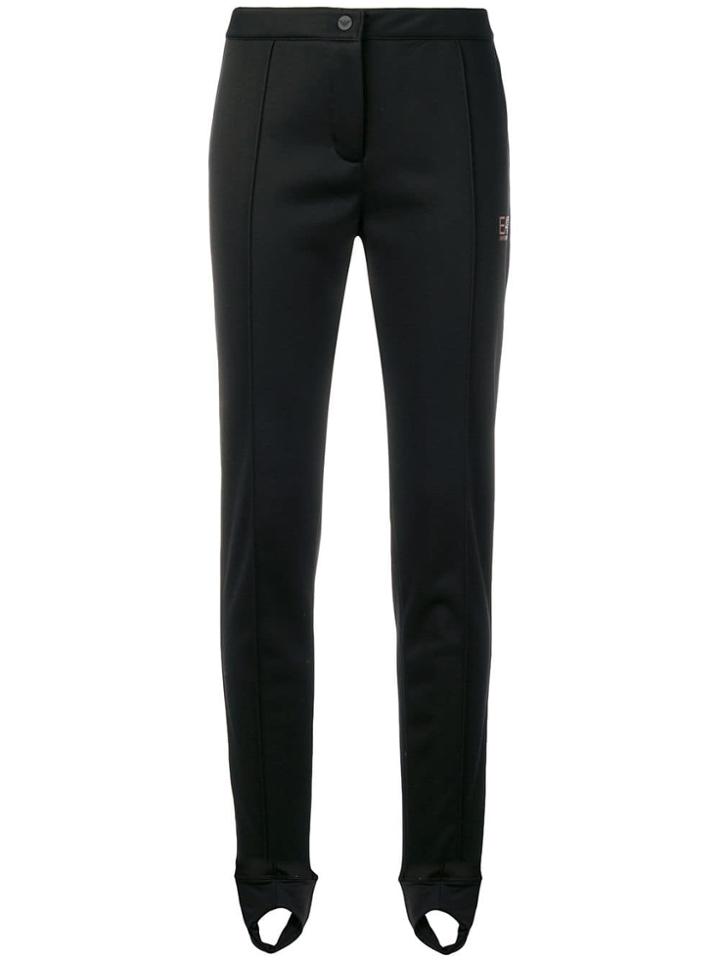 Ea7 Emporio Armani Pleated Tailored Trousers - Black