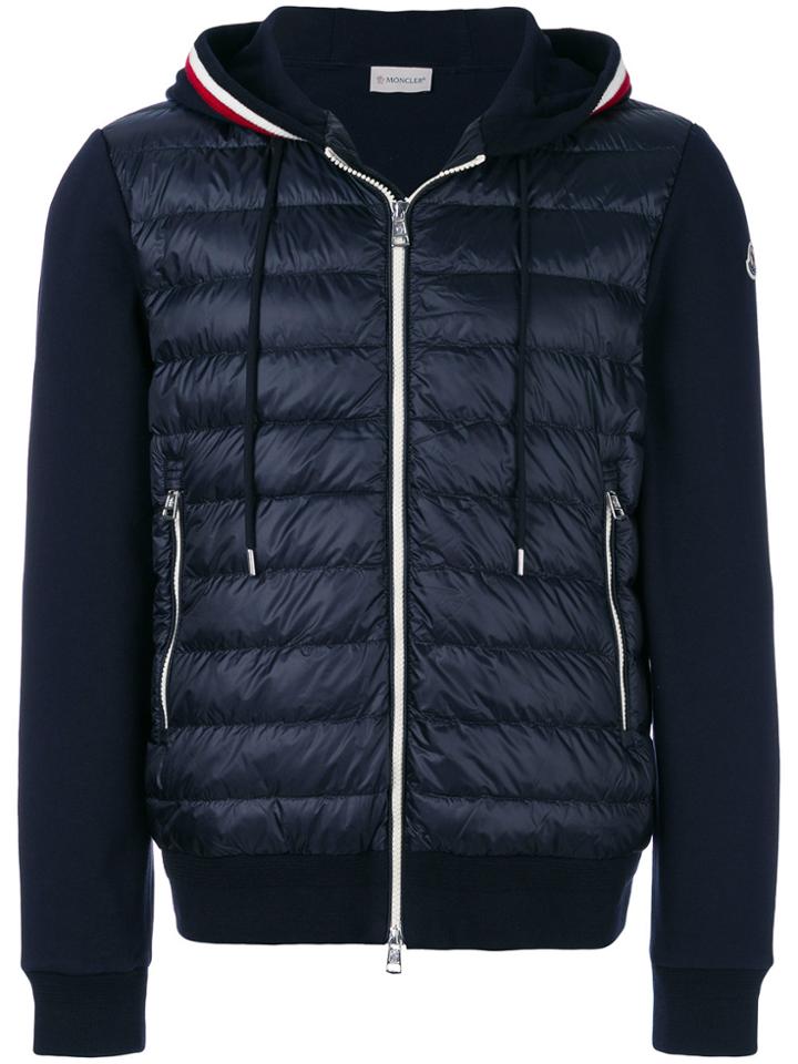 Moncler Padded Body Hoodie - Blue