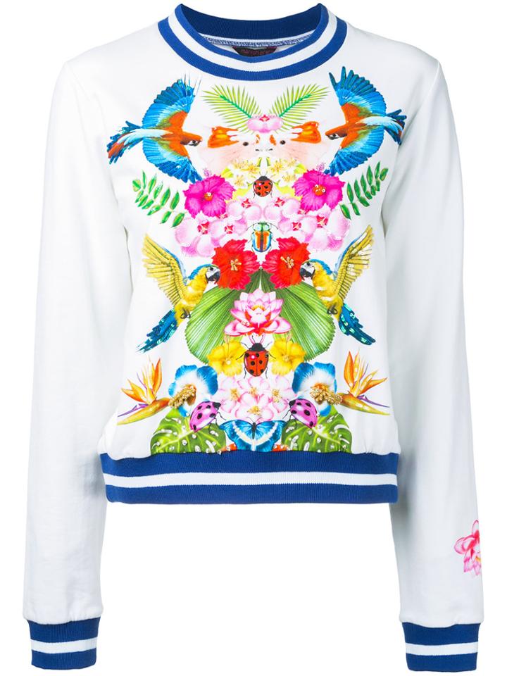 Manish Arora Tropical Print Sweatshirt - White