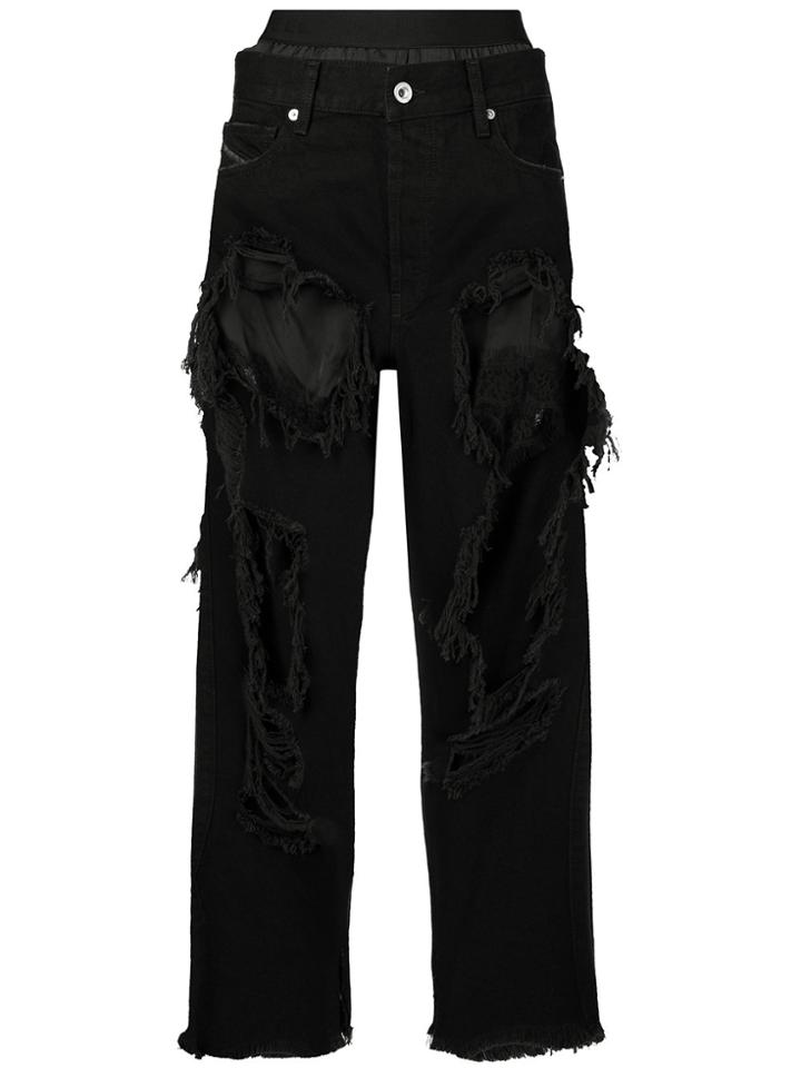 Diesel De-ika Distressed Jeans - Black