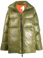 Khrisjoy Oversized Padded Coat - Green