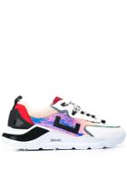 D.a.t.e. Panelled Sneakers - Silver