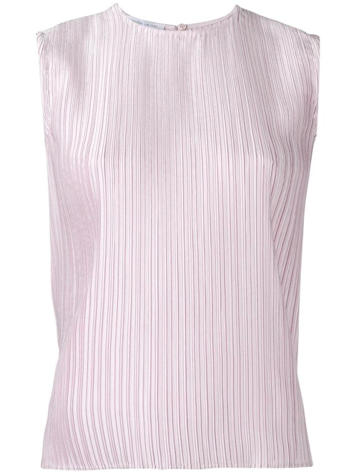 Christian Wijnants Sleeveless Pleated Top - Pink & Purple