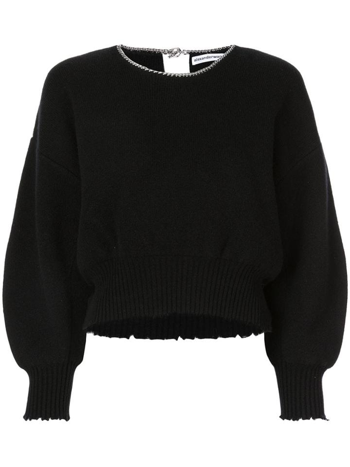 Alexander Wang Chain Trim Jumper - Black
