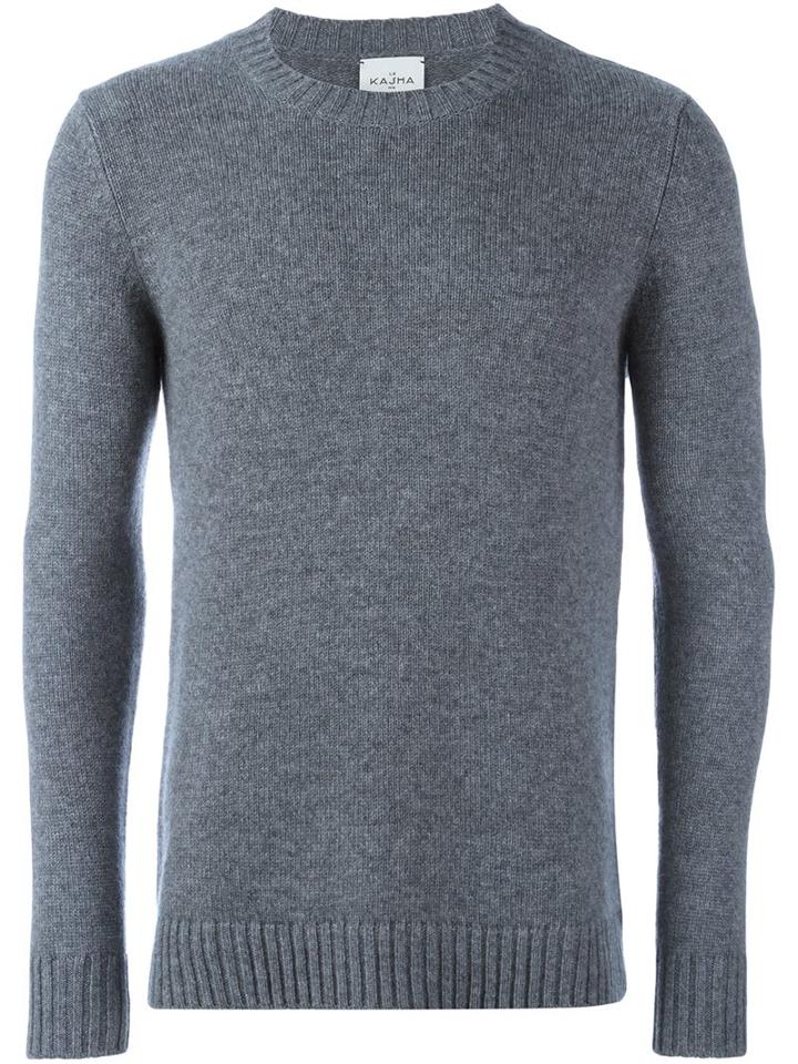 Le Kasha 'bagota' Jumper, Men's, Size: Large, Grey, Cashmere