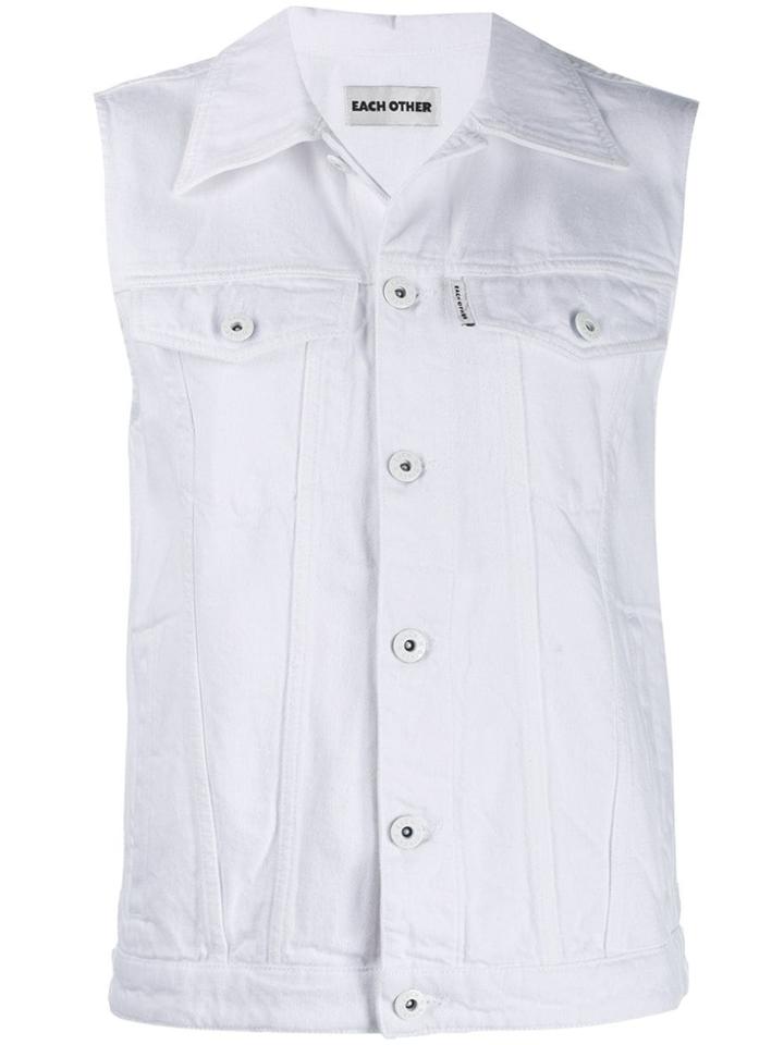 Each X Other Denim Vest - White