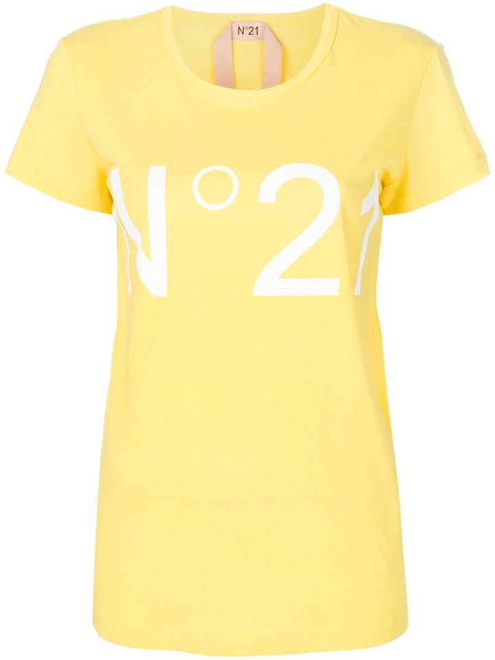 No21 Logo T-shirt - Yellow & Orange