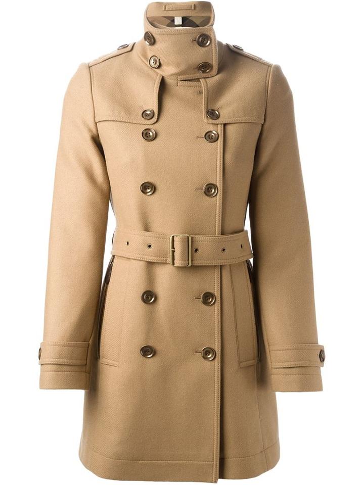 Burberry Brit Funnel Neck Trench Coat