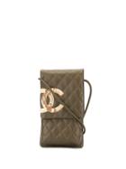 Chanel Pre-owned Cambon Line Crossbody Bag - Green