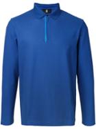 Kent & Curwen Long-sleeve Polo Shirt, Men's, Size: Medium, Blue, Cotton