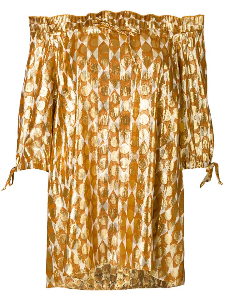 Tory Burch Embroidered Blouse - Yellow & Orange