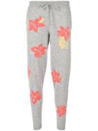 Chinti & Parker Hibiscus Knot Stitch Track Pants - Grey