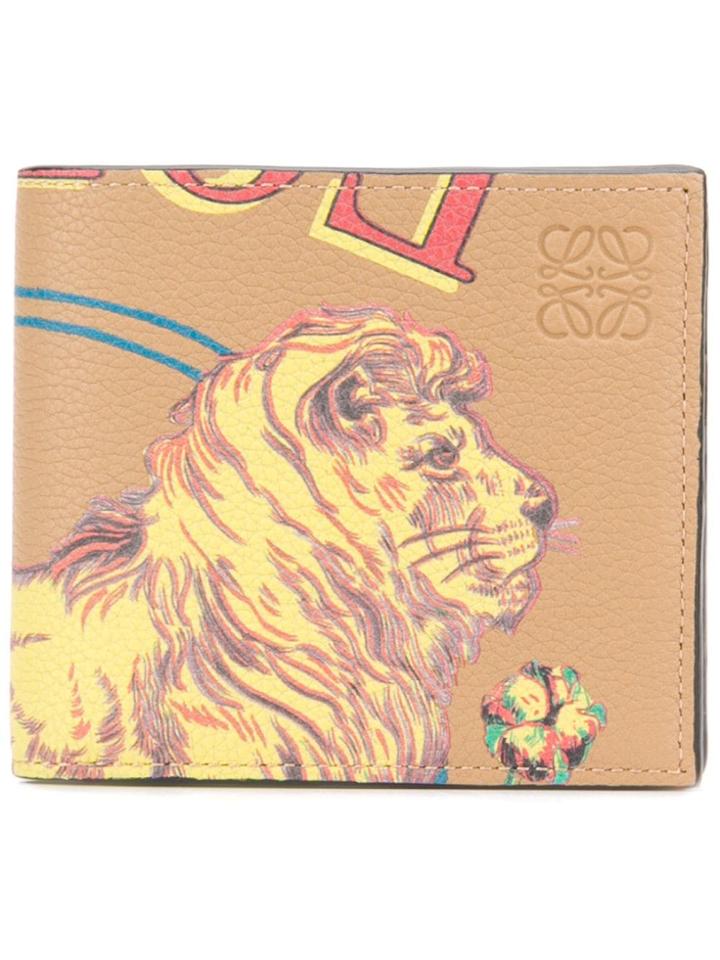 Loewe Printed Bi-fold Wallet - Neutrals