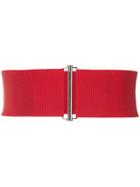 Zero + Maria Cornejo Elasticated Ribbed Waist Belt - Red