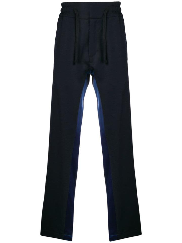 Christian Pellizzari Side Striped Relaxed Trousers - Blue