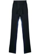 Christian Pellizzari Side Striped Relaxed Trousers - Blue
