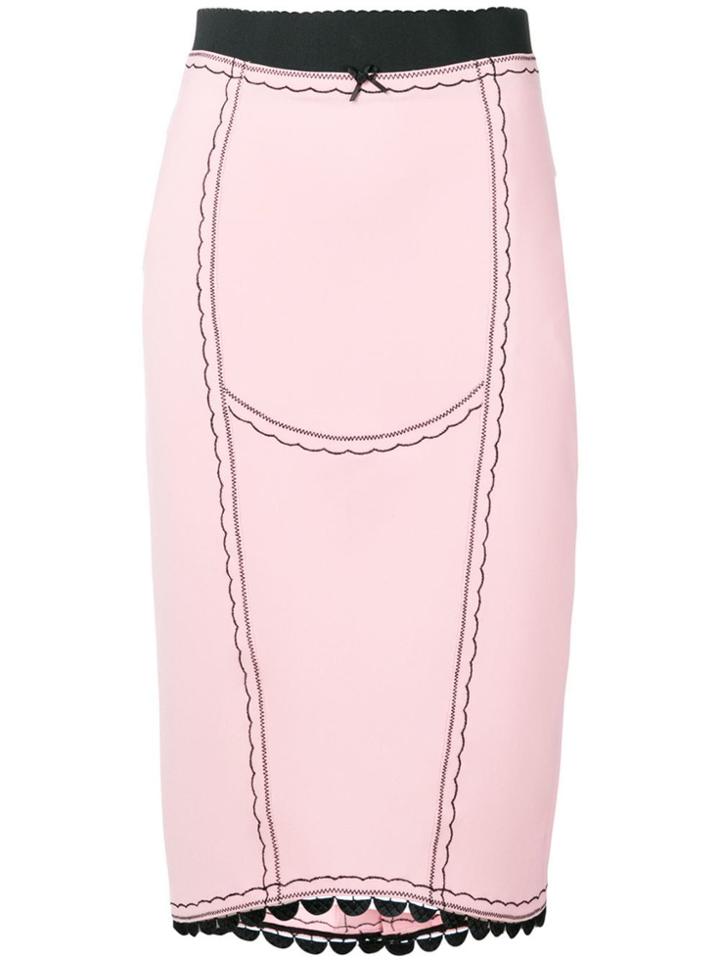 Marco De Vincenzo Embroidered Skirt - Pink