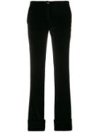 Romeo Gigli Pre-owned Turn-up Tailored Trousers - Black