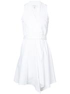 Derek Lam 10 Crosby Sleeveless Wrap Dress - White