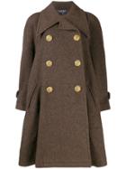 Chanel Pre-owned 1980's Flared Double-breasted Coat - Brown
