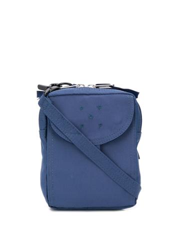 Pop Trading Company Logo Messenger Bag - Blue