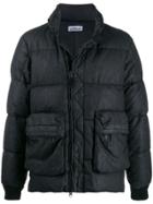 Stone Island Quilted Down Jacket - Black