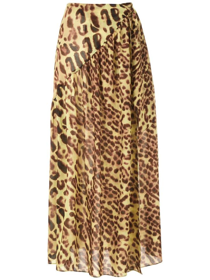 Adriana Degreas Animal Print Beach Skirt - Multicolour