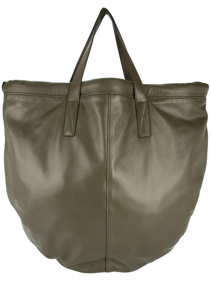 Victoria Beckham Round Tote - Green