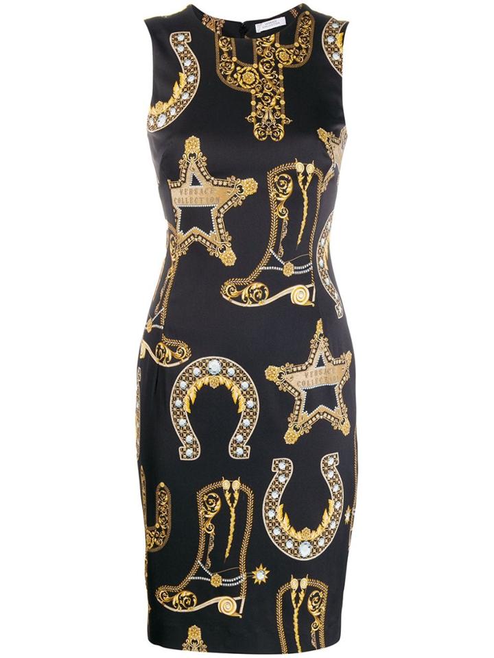 Versace Collection All-over Print Dress - Black