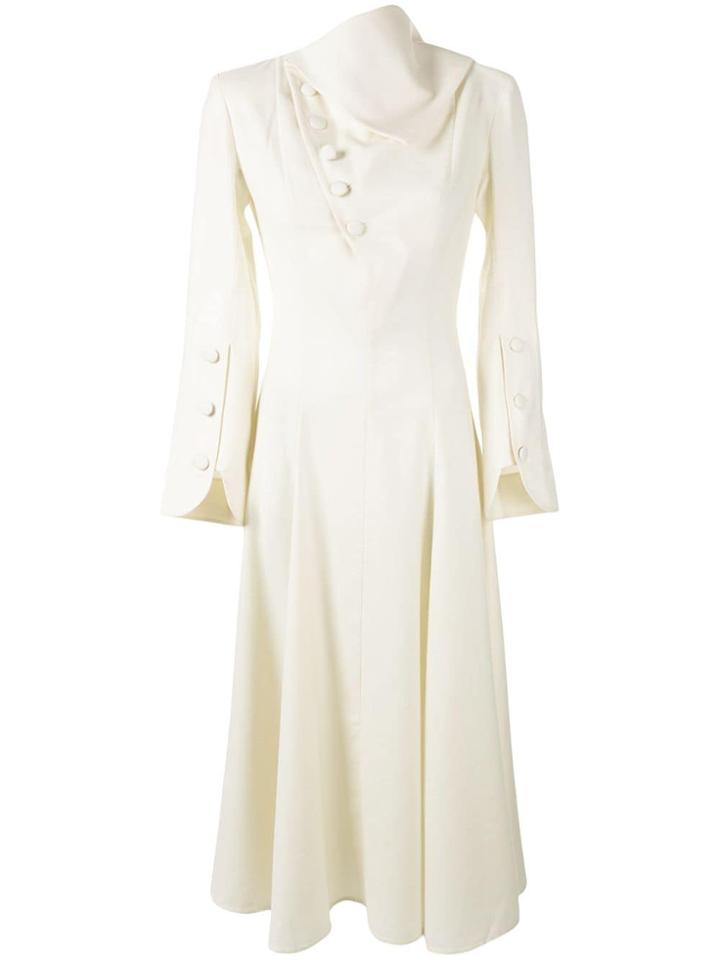 Matériel Buttoned A-line Dress - Neutrals