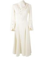 Matériel Buttoned A-line Dress - Neutrals